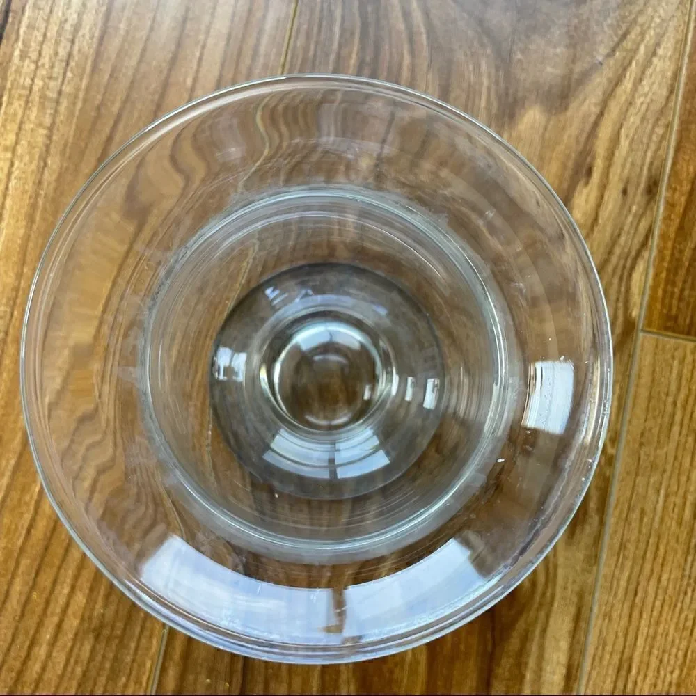 Vintage 90s Glass Candle Holder/ Vase